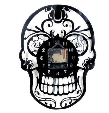 Skull Wall Clock and Skull Decor