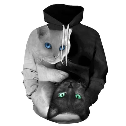 Men's 3D Skull Print Hoodie Jacket for Cross-Border Trade